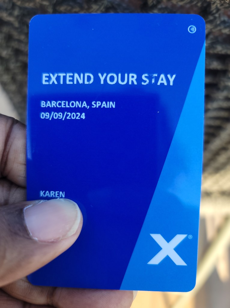 Celebrity Cruises Extend Your Stay wristband and temporary SeaPass card