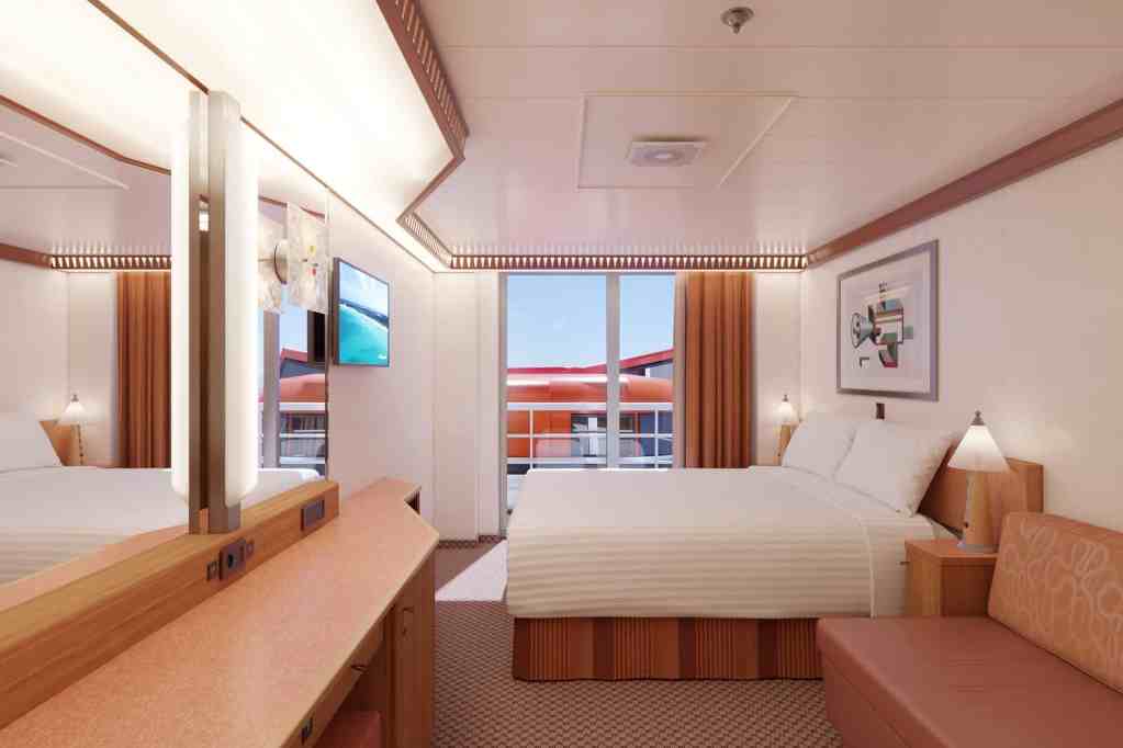 Carnival Luminosa obstructed view balcony cabin