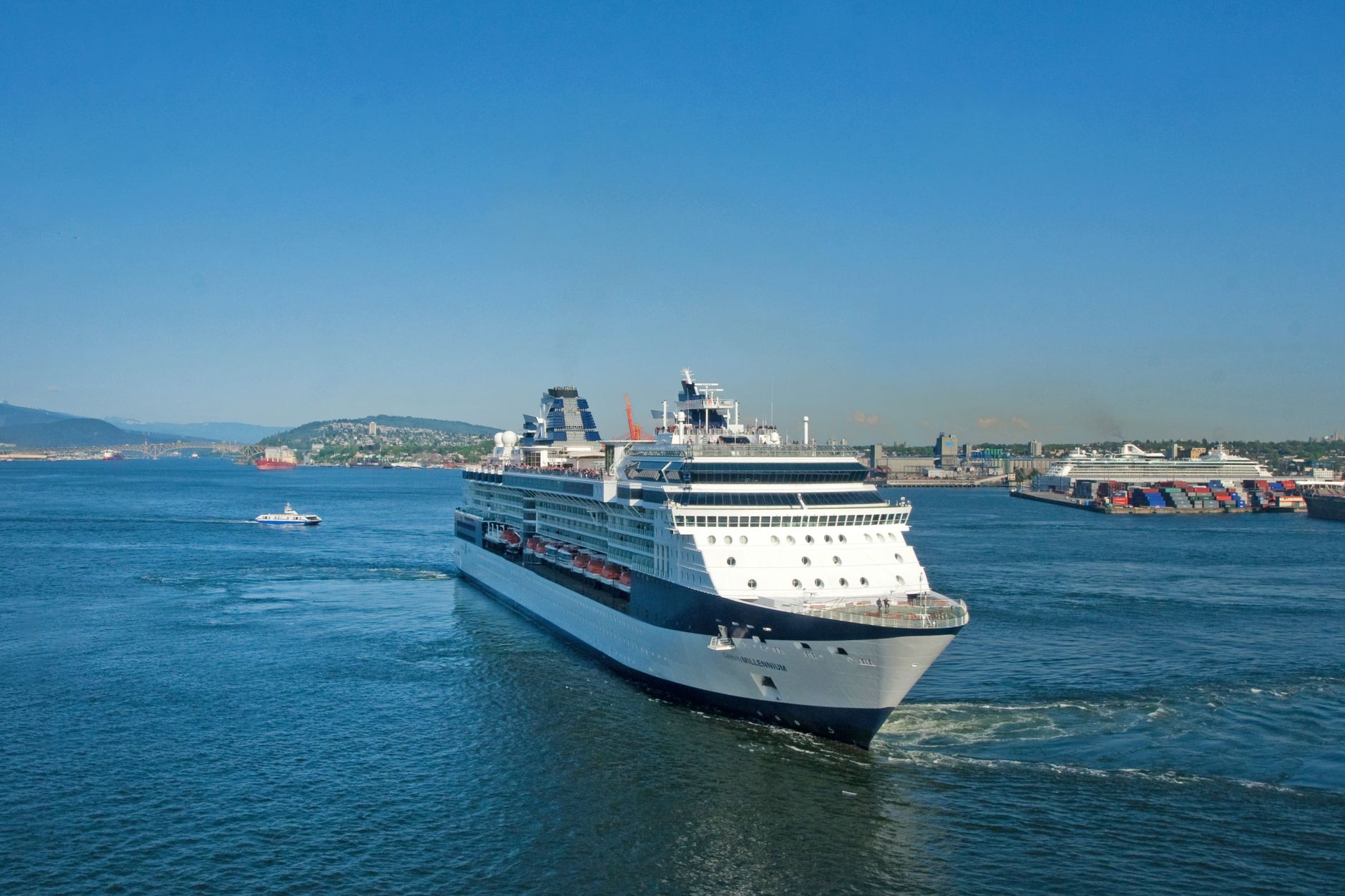 cruise ship on the sea